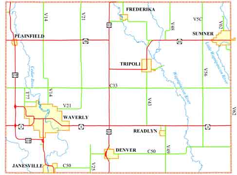 Bremer County Iowa Map Bremer County Profile